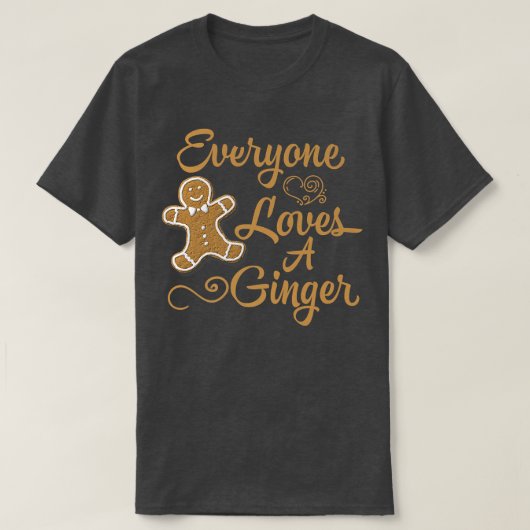 Alle Lieben A Ginger Funny Christmas Gingerbrea T-Shirt (Design vorne)
