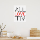 alle Lieben alle postert Poster (Küche)