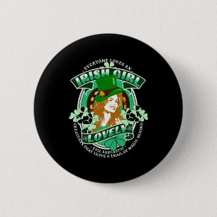Alle Lieben an einem irischen Girl St Patrick's Da Button