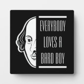 Alle Lieben ein Bard Boy Shakespeare Thespian Fotoplatte (Vorderseite)