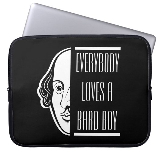 Alle Lieben ein Bard Boy Shakespeare Thespian Laptopschutzhülle (Vorderseite)