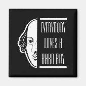 Alle Lieben ein Bard Boy Shakespeare Thespian Magnet (Vorne)