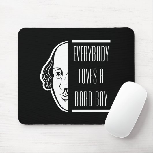 Alle Lieben ein Bard Boy Shakespeare Thespian Mousepad (Mit Mouse)
