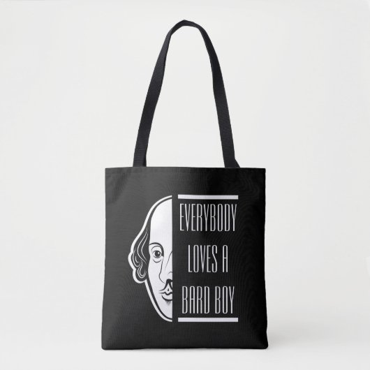 Alle Lieben ein Bard Boy Shakespeare Thespian Tasche (Vorderseite)