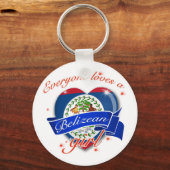 Alle Lieben ein belizisches Mädchen Schlüsselanhänger (Vorderseite)