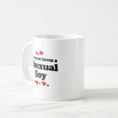 Alle Lieben ein Bisexueller Junge Kaffeetasse (Vorderseite Links)