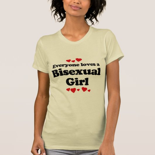 Alle Lieben ein Bisexuelles Mädchen T-Shirt (Vorderseite)