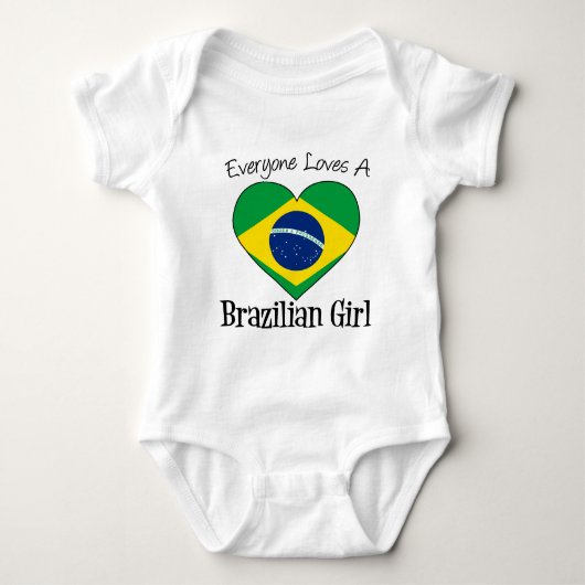 Alle Lieben ein brasilianisches Mädchen Baby Strampler (Vorderseite)