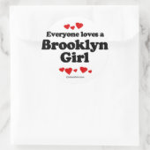 Alle Lieben ein Brooklyn-Mädchen Runder Aufkleber (Tasche)