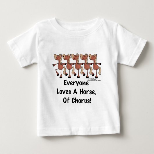 Alle Lieben ein Chorpferd Baby T-shirt (Vorderseite)