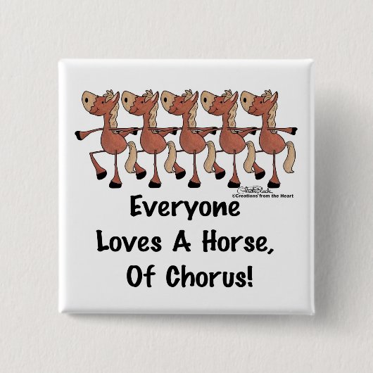 Alle Lieben ein Chorpferd Button (Vorderseite)