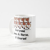 Alle Lieben ein Chorpferd Kaffeetasse (Vorderseite Links)