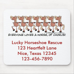 Alle Lieben ein Chorpferd Mousepad