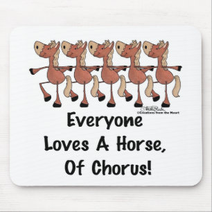 Alle Lieben ein Chorpferd Mousepad