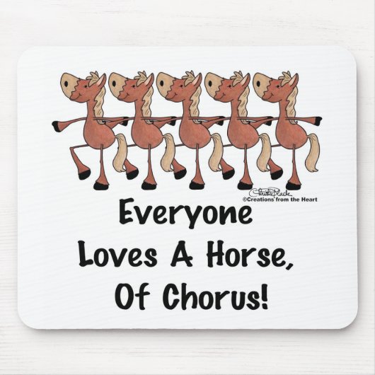 Alle Lieben ein Chorpferd Mousepad (Vorne)