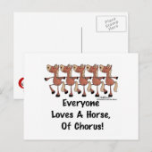 Alle Lieben ein Chorpferd Postkarte (Vorne/Hinten)