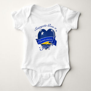 Alle Lieben ein Curacaon-Mädchen Baby Strampler