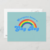 Alle Lieben ein Gay Boy Postkarte (Vorne/Hinten)