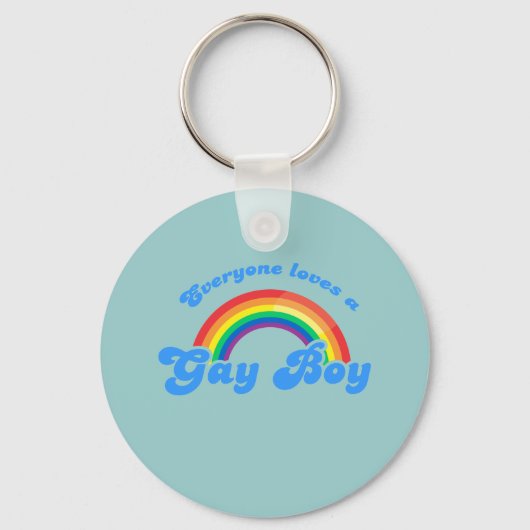 Alle Lieben ein Gay Boy Schlüsselanhänger (Vorderseite)