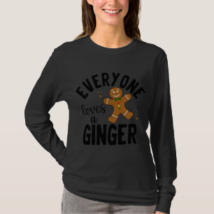 Alle Lieben Ein Ginger Lebkuchen Mann Weihnachten T-Shirt