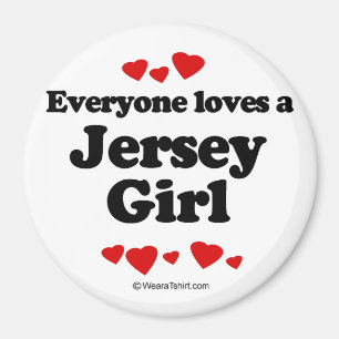 Alle Lieben ein Jersey-Mädchen Magnet