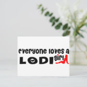Alle Lieben ein Lodi-Mädchen Postkarte (Stehend Vorderseite)
