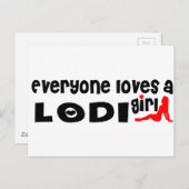 Alle Lieben ein Lodi-Mädchen Postkarte (Vorne/Hinten)