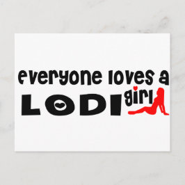 Alle Lieben ein Lodi-Mädchen Postkarte
