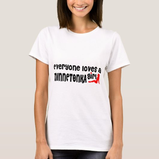 Alle Lieben ein Minnetonka-Mädchen T-Shirt (Vorderseite)