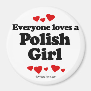 Alle Lieben ein polnisches Mädchen Magnet