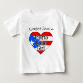 Alle Lieben ein Puerto-Rico-Girl Baby T-shirt (Vorderseite)