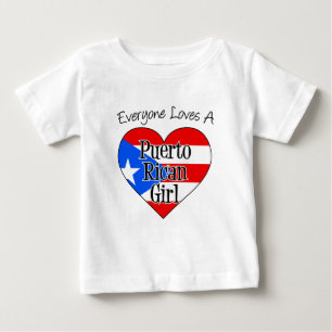 Alle Lieben ein Puerto-Rico-Girl Baby T-shirt