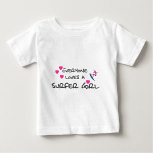 Alle Lieben ein Surfer Girl Baby T-shirt