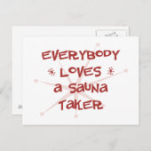 Alle Lieben eine Sauna Taker Postkarte (Vorne/Hinten)
