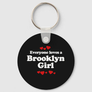 Alle Lieben einen Brooklyn Girl T - Shirt Schlüsselanhänger