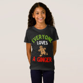 Alle Lieben einen Ginger Niedlich Weihnachtsginger T-Shirt (Vorne ganz)