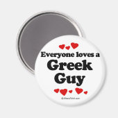 Alle Lieben einen griechischen Typ Magnet (Vorderseite/Rückseite)