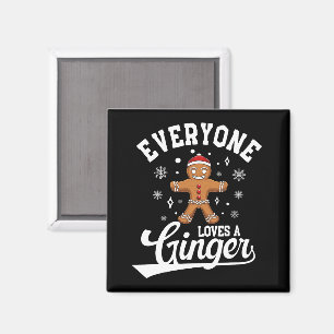 Alle Lieben einen Ingwer, Lebkuchen Weihnachten Magnet