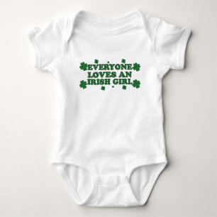 Alle Lieben einen irischen Girl-Baby-Strampler Baby Strampler