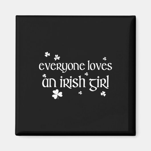Alle Lieben einen irischen Girl St Patricks Day fü Magnet (Vorne)