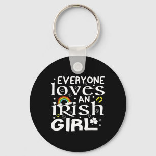 Alle Lieben einen irischen Girl St Patricks Day fü Schlüsselanhänger