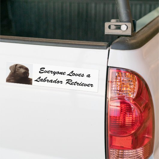 Alle Lieben einen Labrador Retriever Autoaufkleber (Auf Lkw)