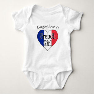 Alle Lieben Französisches Mädchen Baby Strampler