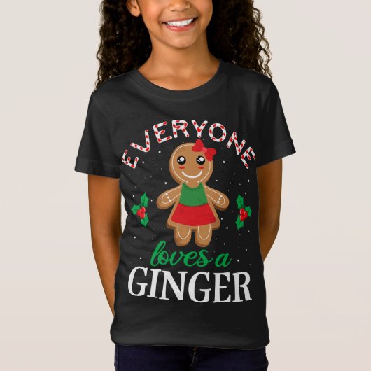 Alle Lieben Ginger Cookie Apparel, Christmas Gi T-Shirt (Vorderseite)
