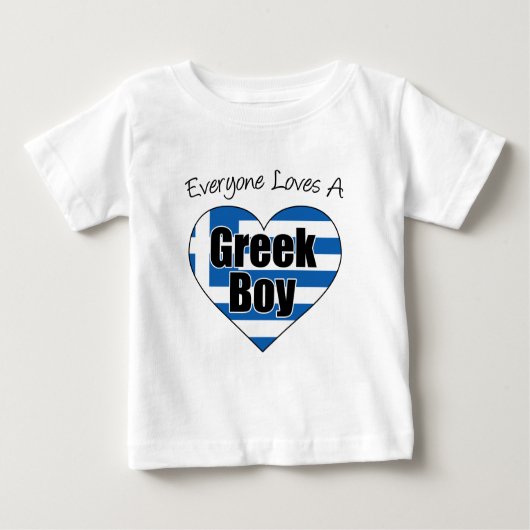 Alle Lieben Griechischer Junge Baby T-shirt (Vorderseite)