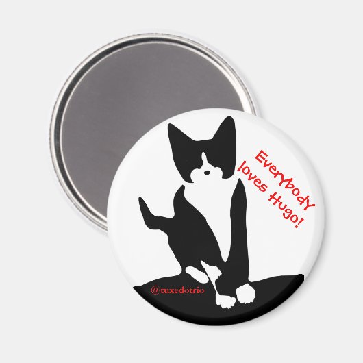 Alle Lieben Hugo Magnet (Vorderseite/Rückseite)