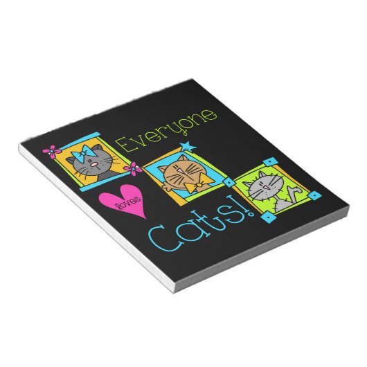 Alle Lieben Katzen Notizblock (angewinkelt)