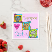 Alle Lieben Katzen Serviette (Beispiel)