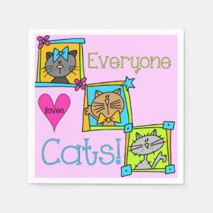 Alle Lieben Katzen Serviette