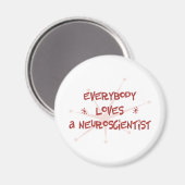 Alle Lieben Neurowissenschaftler Magnet (Vorderseite/Rückseite)